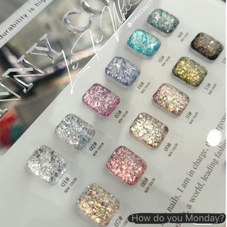 Set nhũ khổng tước 12 mau, tặng kem bang mau