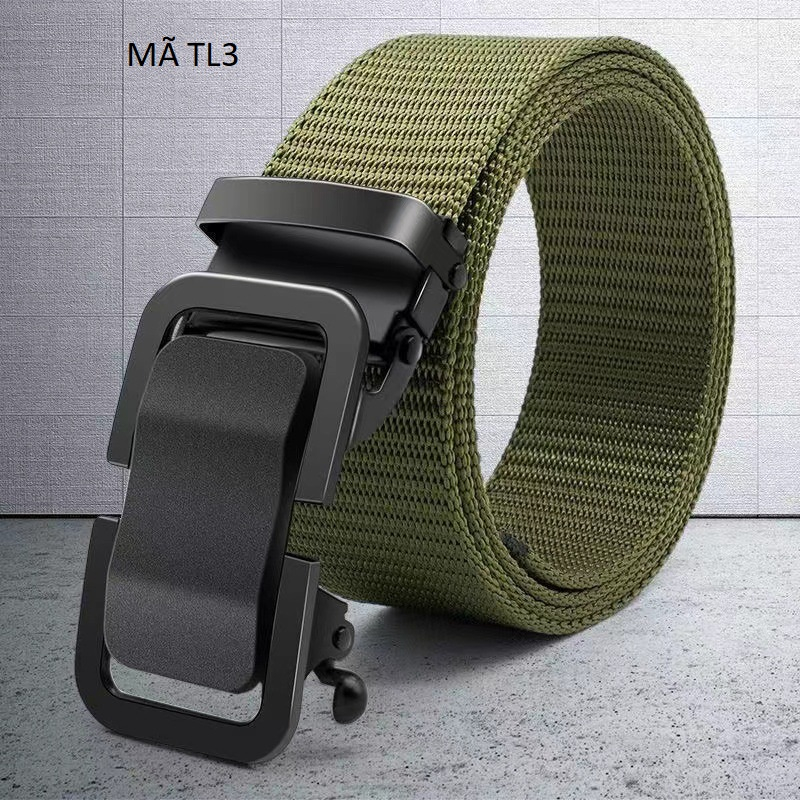 Thắt lưng dây dù nam cao cấp khóa tự động Mã TL3