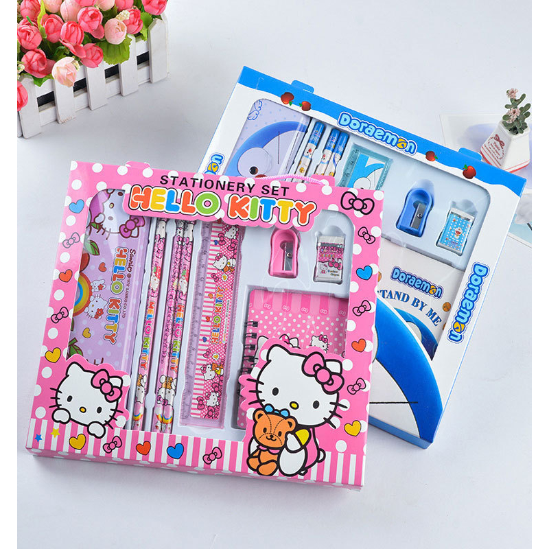 Bộ 8 Món Đồ Dùng Học Tập Cho Bé Nhiều Mẫu Cute