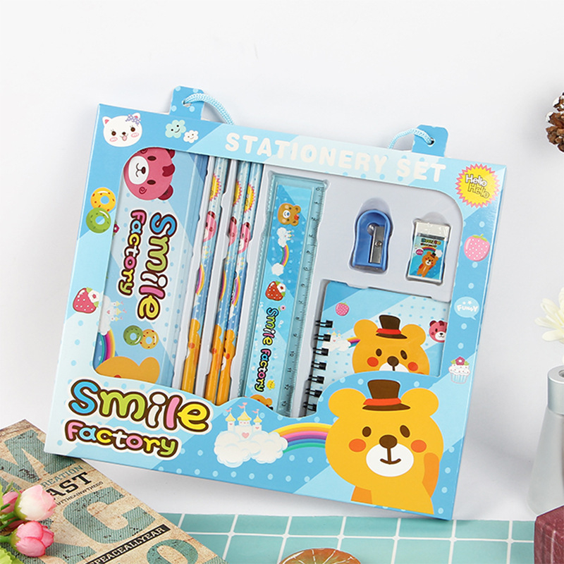 Bộ 8 Món Đồ Dùng Học Tập Cho Bé Nhiều Mẫu Cute