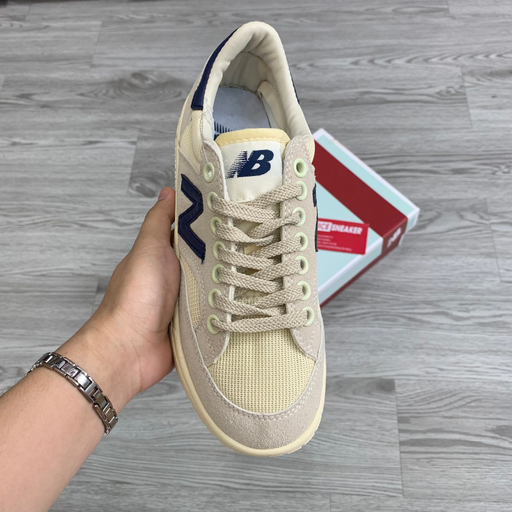 Giày New Balance Pro Court Beige Navy  - Phiên bản 1:1 chuẩn | Nice Sneaker