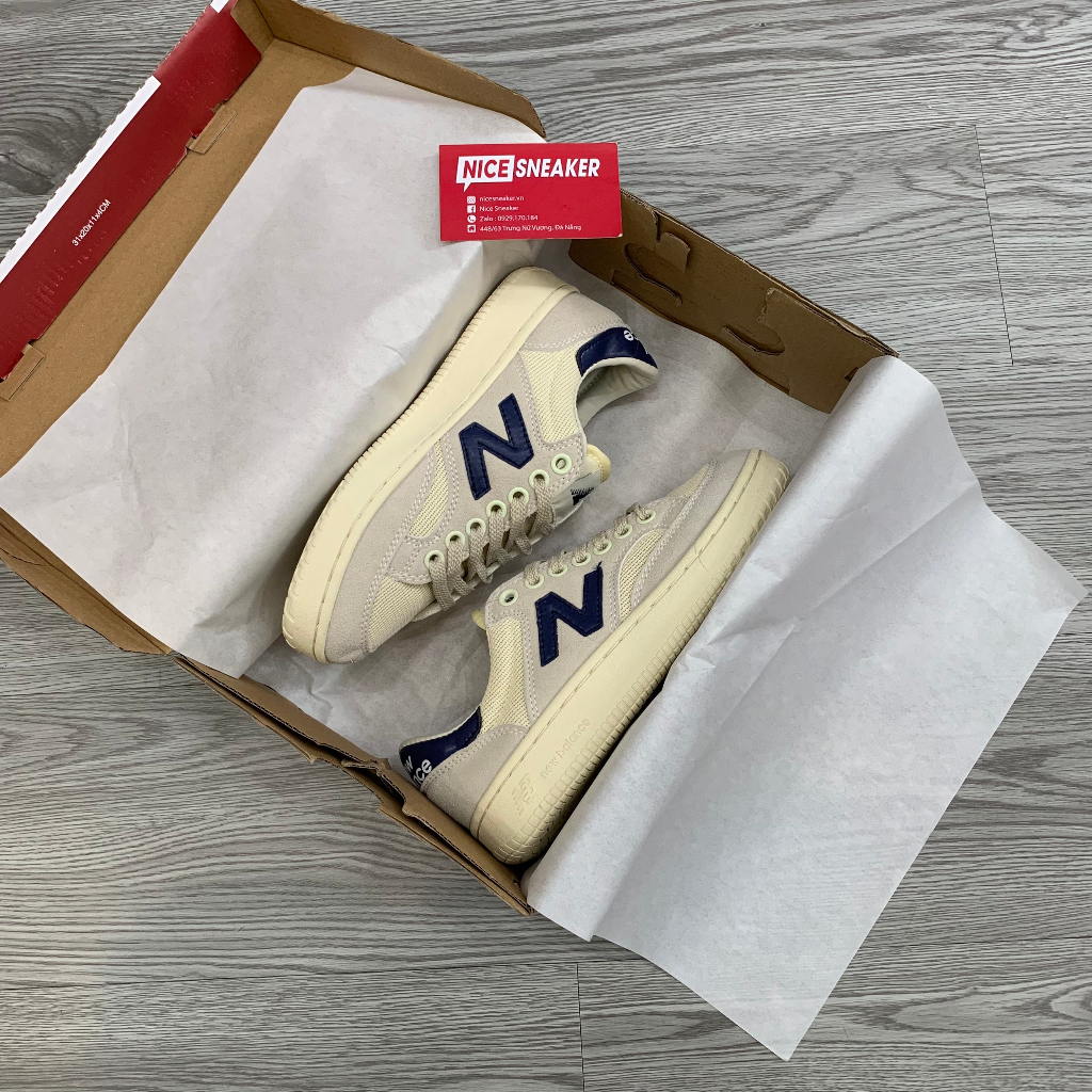 Giày New Balance Pro Court Beige Navy  - Phiên bản 1:1 chuẩn | Nice Sneaker