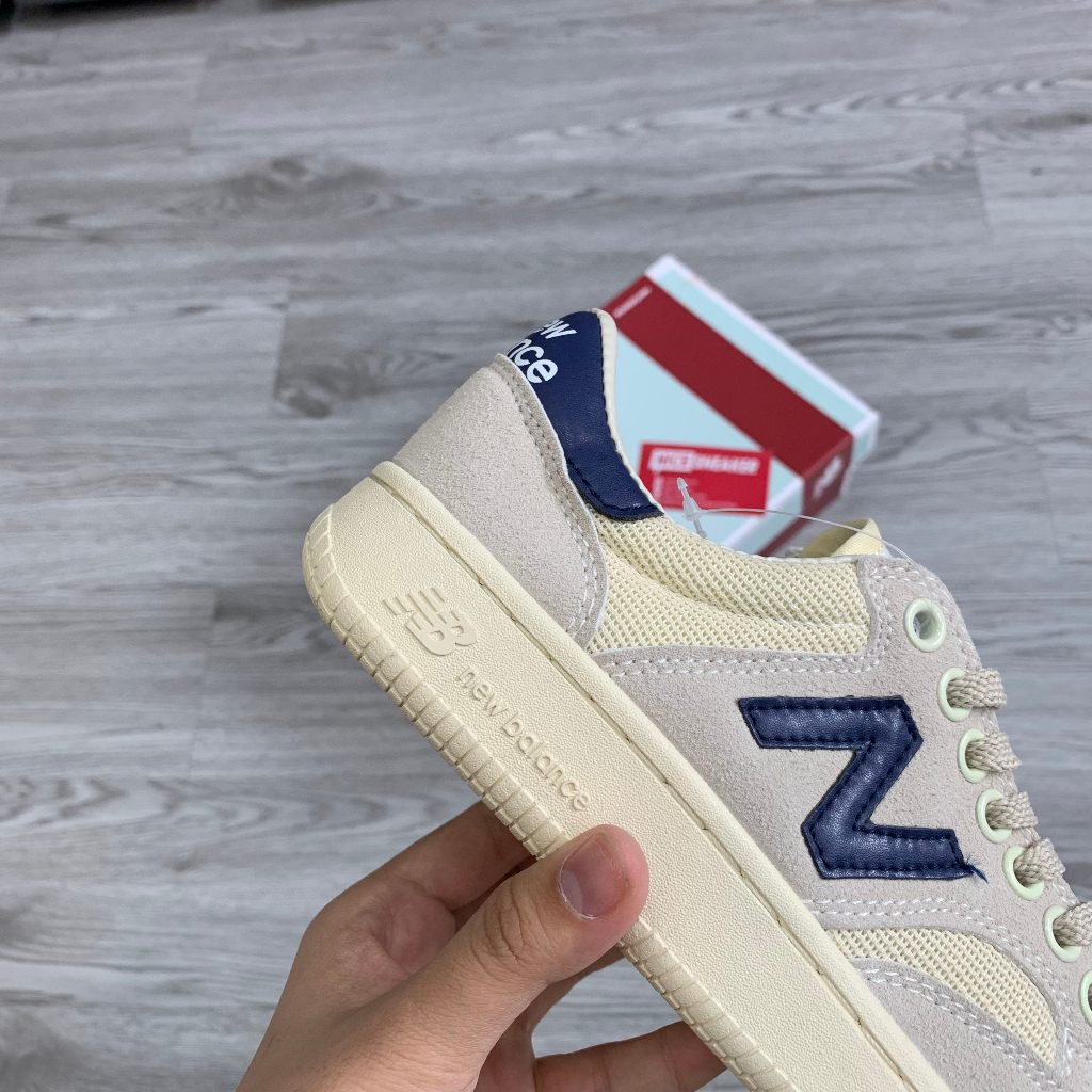 Giày New Balance Pro Court Beige Navy  - Phiên bản 1:1 chuẩn | Nice Sneaker