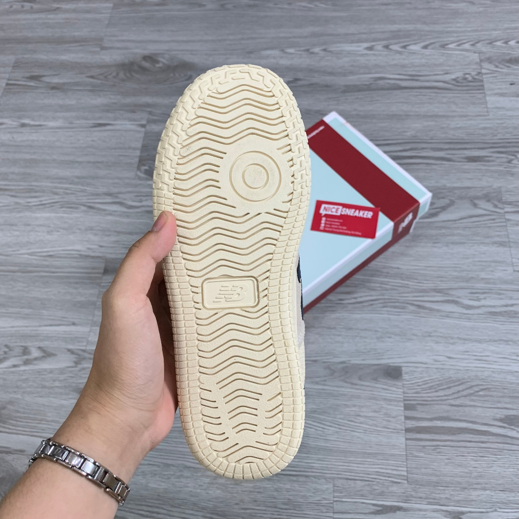Giày New Balance Pro Court Beige Navy  - Phiên bản 1:1 chuẩn | Nice Sneaker