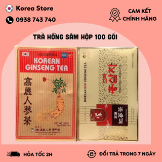 Trà hồng sâm hàn quốc hộp 100 gói – korean ginseng tea