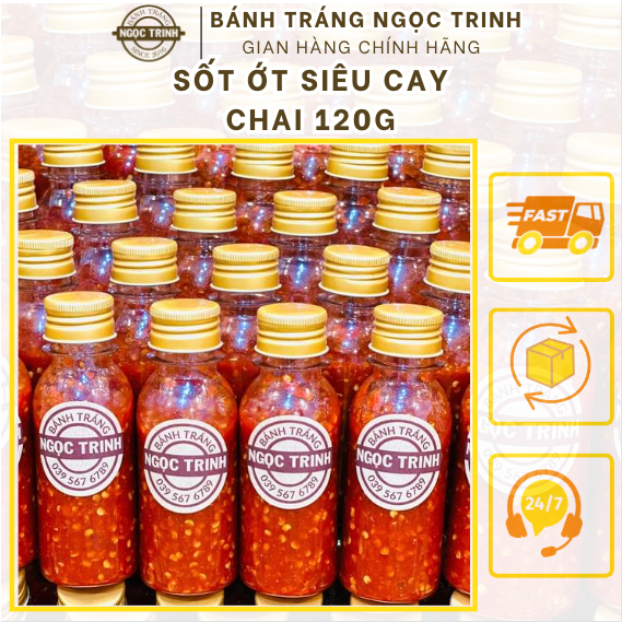  Sốt Ớt Siêu Cay Chấm Bánh Tráng Ngọc Trinh