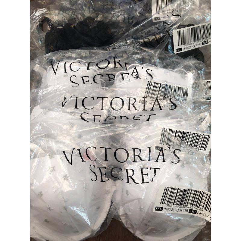 [Bill Us]Áo ngực Victoria's secret trắng,đen mút mỏng 34,36,32