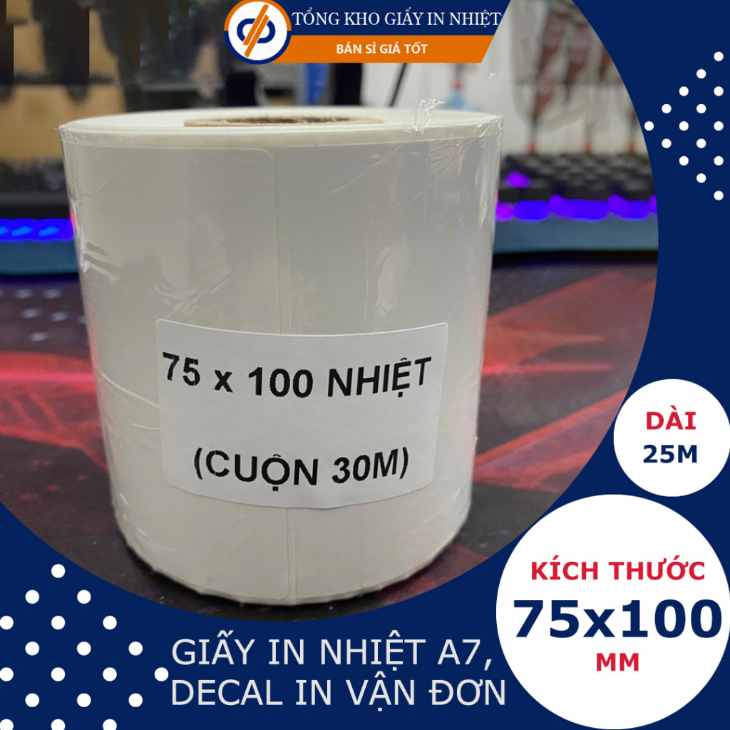 Giấy In nhiệt A7  - DP20 - Decal in đơn hàng