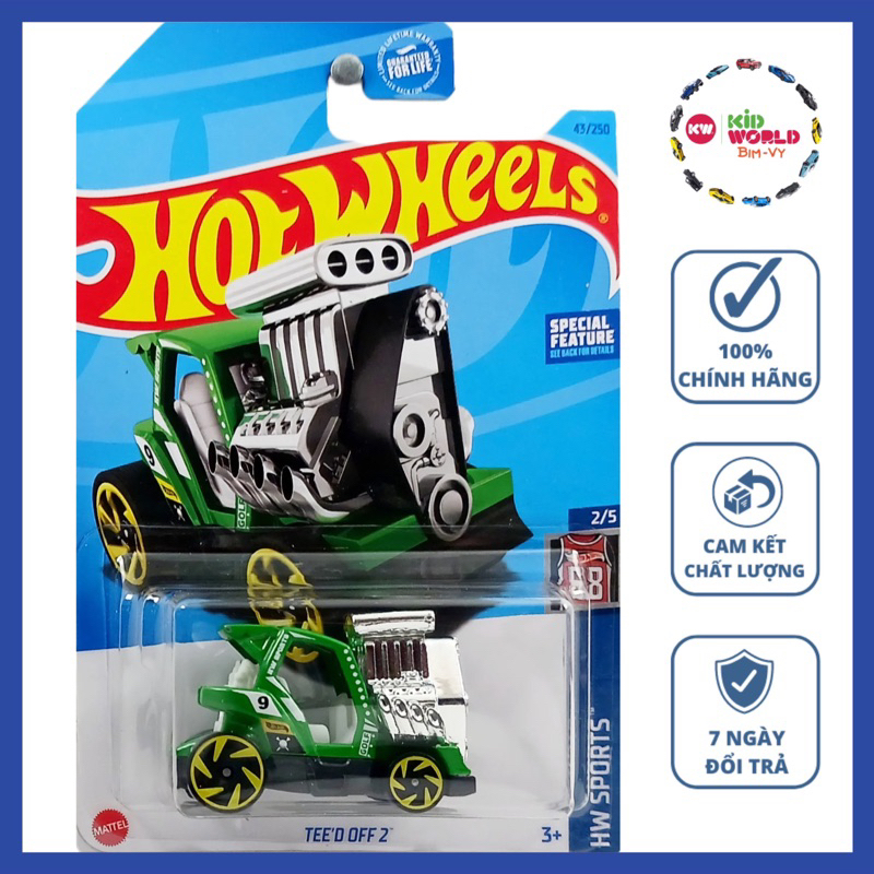 Xe mô hình Hot Wheels basic Tee'd OFF 2 HKH80, 40K.