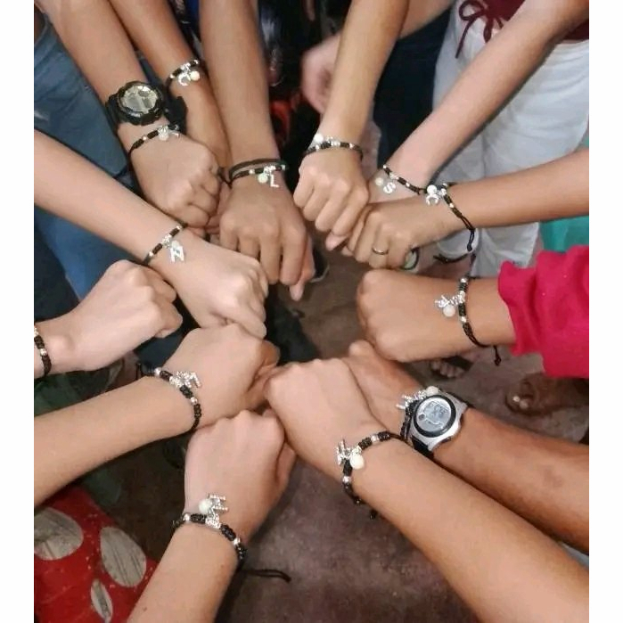 🍒🍒CHERRYKOKO Vòng Tay Dạ Quang ĐíNh 26 Kí Tự ĐộC ĐáO