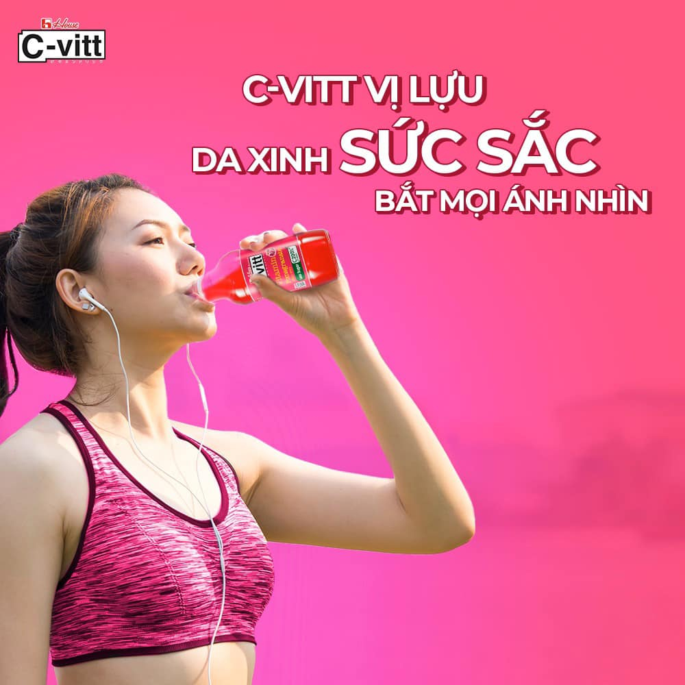 TPBS Nước Lựu C-VITT Giàu Vitamin C , Tăng Đề kháng, Giảm Stress, Sáng Da Tự Nhiên