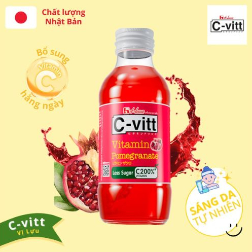 TPBS Nước Lựu C-VITT Giàu Vitamin C , Tăng Đề kháng, Giảm Stress, Sáng Da Tự Nhiên