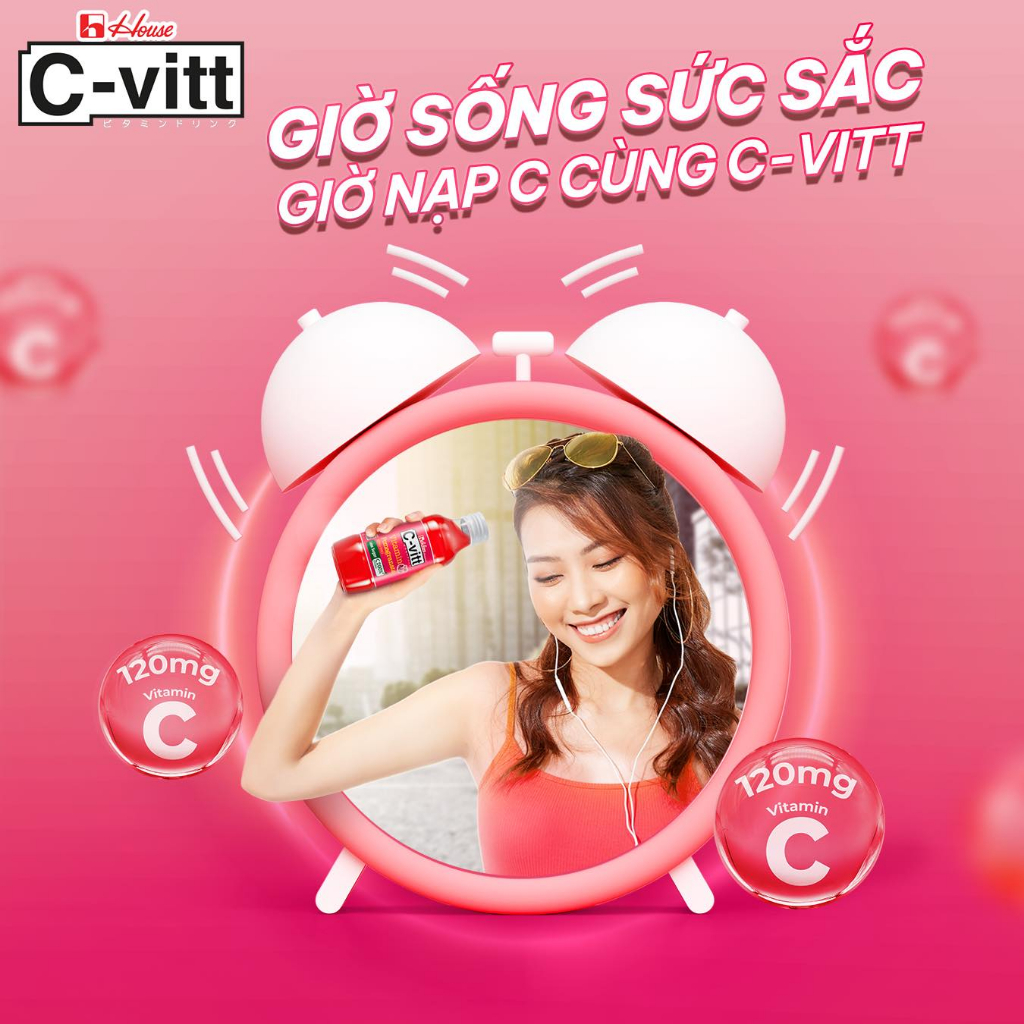 TPBS Nước Lựu C-VITT Giàu Vitamin C , Tăng Đề kháng, Giảm Stress, Sáng Da Tự Nhiên