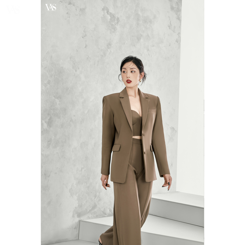 Set blazer nữ VANANHSCARLET ba chi tiết S002S23