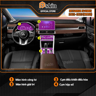 Dán PPF trong suốt bảo vệ nội thất xe Mitsubishi Xpander 2022-2023