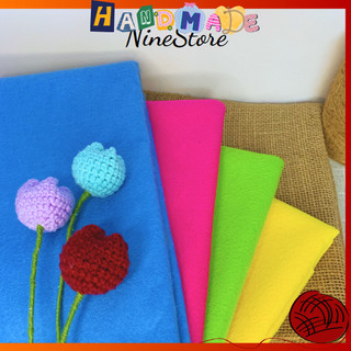 Vải nỉ mềm, vải dạ khổ 90cm làm đồ thủ công handmade, đồ chơi_Nine Store