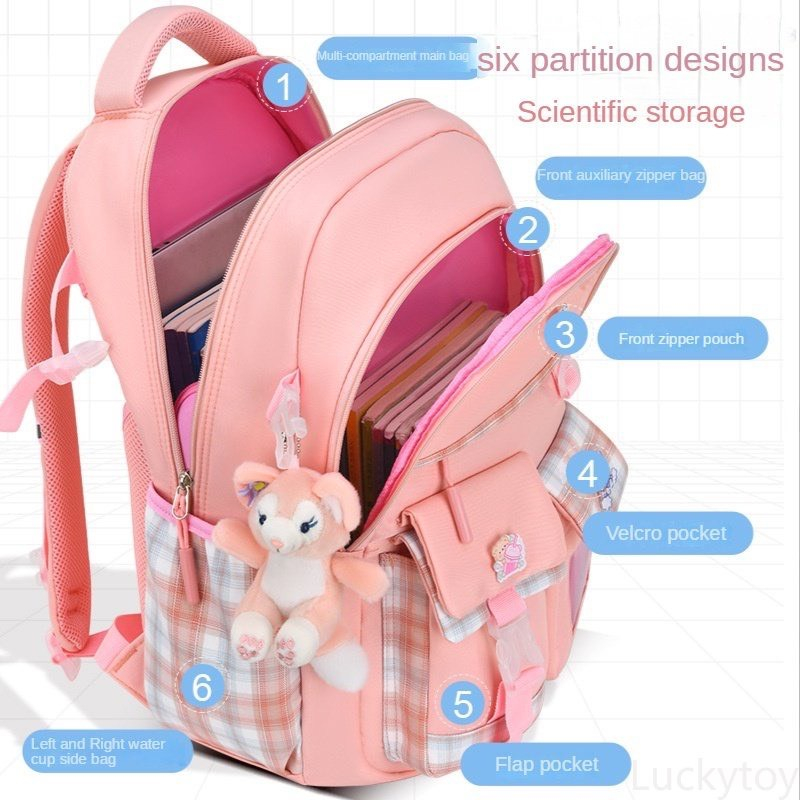 Balo học sinh tiểu học - Balo đi học cho bé tiểu học chống gù chống nước siêu nhẹ chỉ 0,6 Kg không gian balo cực rộng