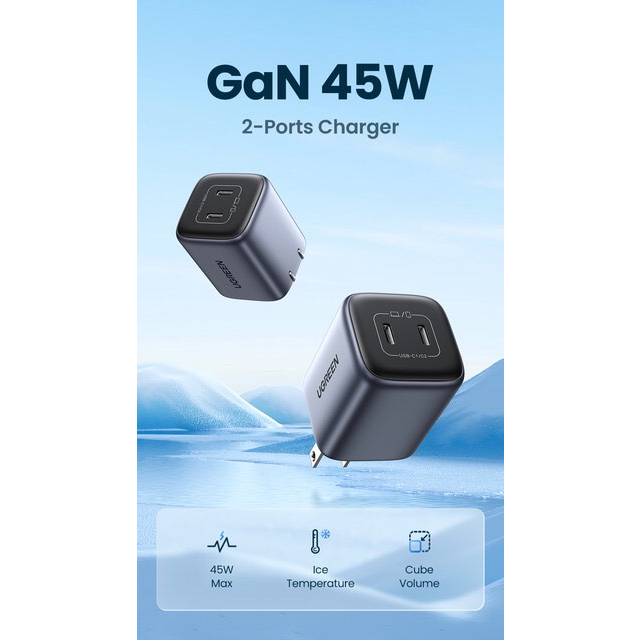 Bộ sạc nhanh UGREEN Type-C GaN 40W, 30w 20w thích hợp cho iPhone 12 13 14 Pro Max/ iPad/ Huawei