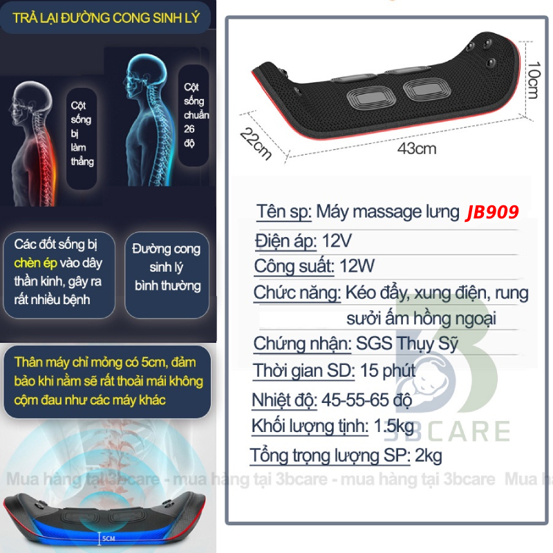 Gối Massage Mát Xa Cổ Vai Gáy, Máy Massage Cổ Vai Gáy Máy Mát Xa Hồng Ngoại Công Nghệ Nhật Bản 16 Bi Cao Cấp