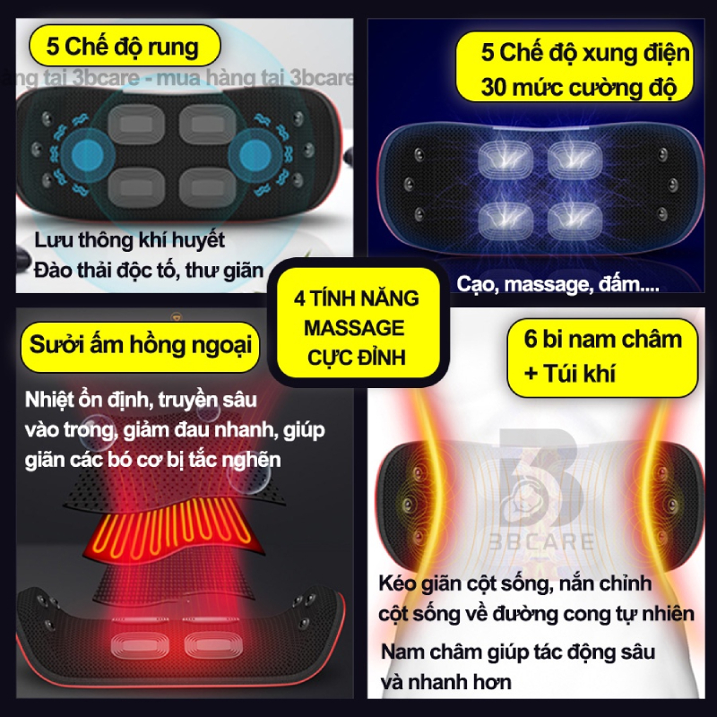 Gối Massage Mát Xa Cổ Vai Gáy, Máy Massage Cổ Vai Gáy Máy Mát Xa Hồng Ngoại Công Nghệ Nhật Bản 16 Bi Cao Cấp