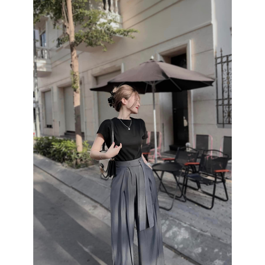 [ATUN879]ÁO THUN NỮ KIỂU BABY TEE CỔ TRÒN NGẮN TAY MÀU TRẮNG ĐEN MÁT MẺ CHẤT BORIP DÀY DẶN TÔN DÁNG MỀM MỊN THỜI TRANG