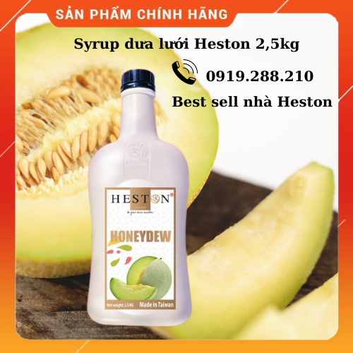 Siro/Syrup Dưa Lưới Heston Đài Loan chai 2500ml