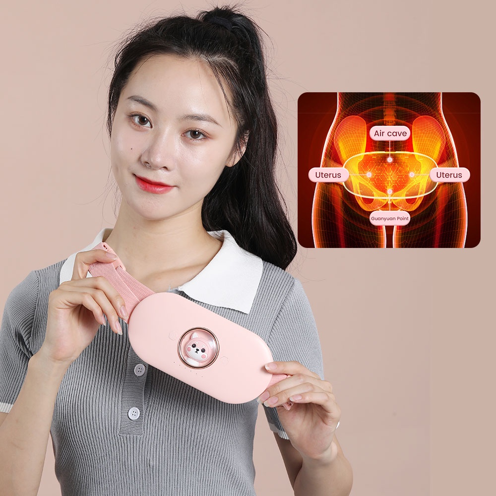 Máy massage mát xa bụng chườm nóng cao cấp 5 cấp độ phiên bản PREMIUM - Chăm sóc phụ nữ kỳ kinh - Quà tặng người thân