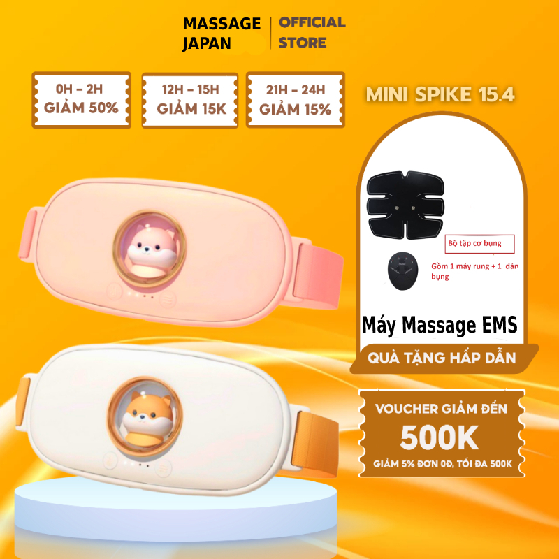 Máy massage mát xa bụng chườm nóng cao cấp 5 cấp độ phiên bản PREMIUM - Chăm sóc phụ nữ kỳ kinh - Quà tặng người thân