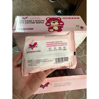 Khăn Giấy Ướt Gấu Dâu.