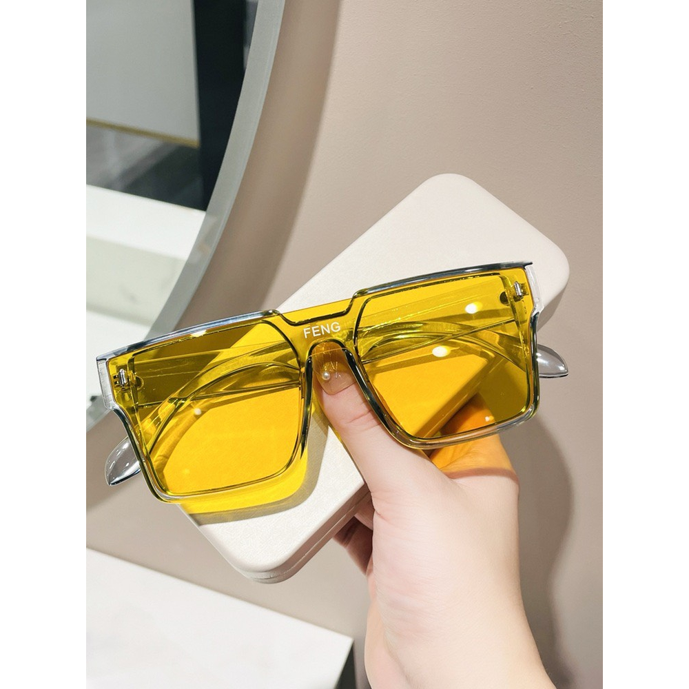 Mắt Kính Thời Trang Kính Râm Form Vuông FENG 650 Chống Tia UV Sang Chảnh - Hata24h