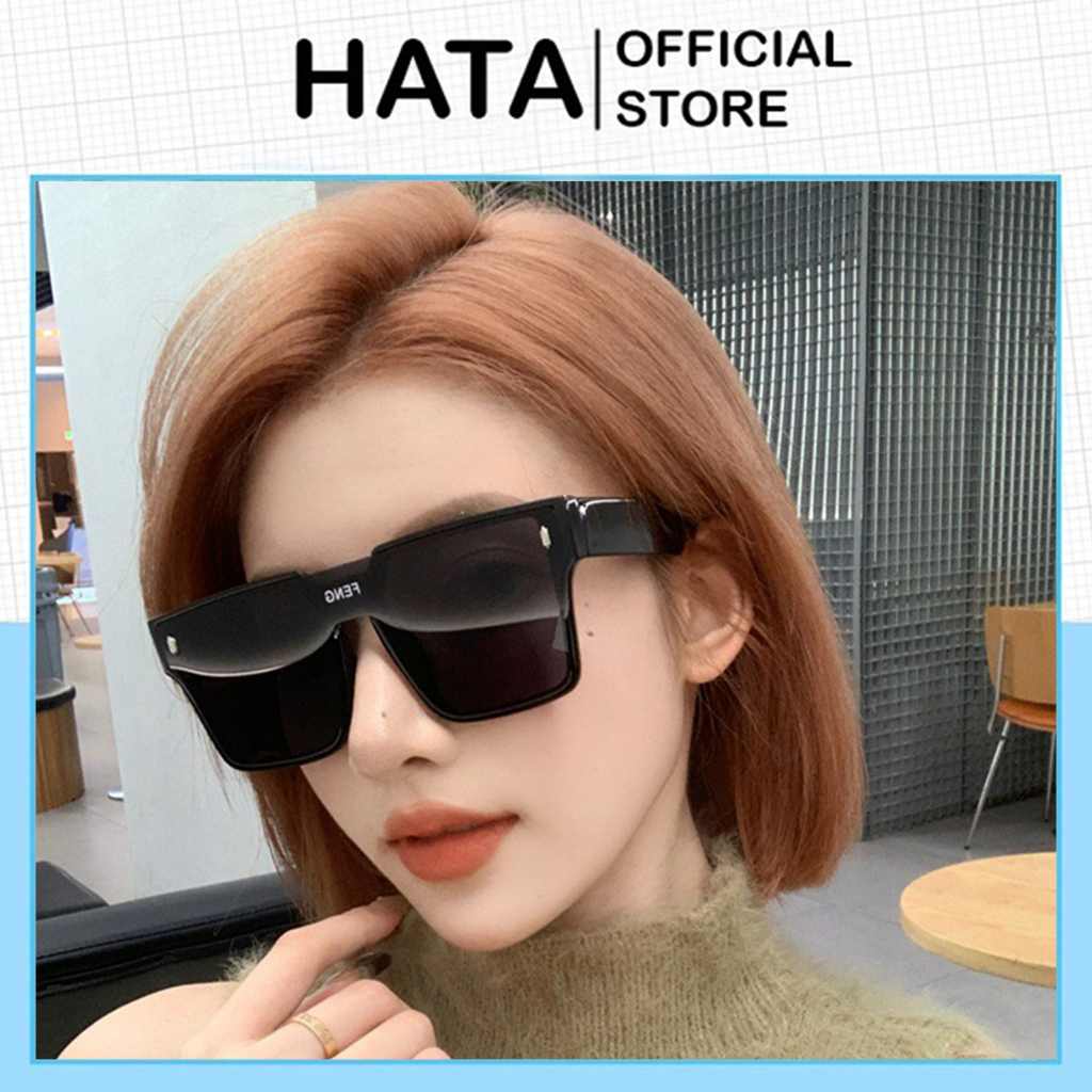 Mắt Kính Thời Trang Kính Râm Form Vuông FENG 650 Chống Tia UV Sang Chảnh - Hata24h