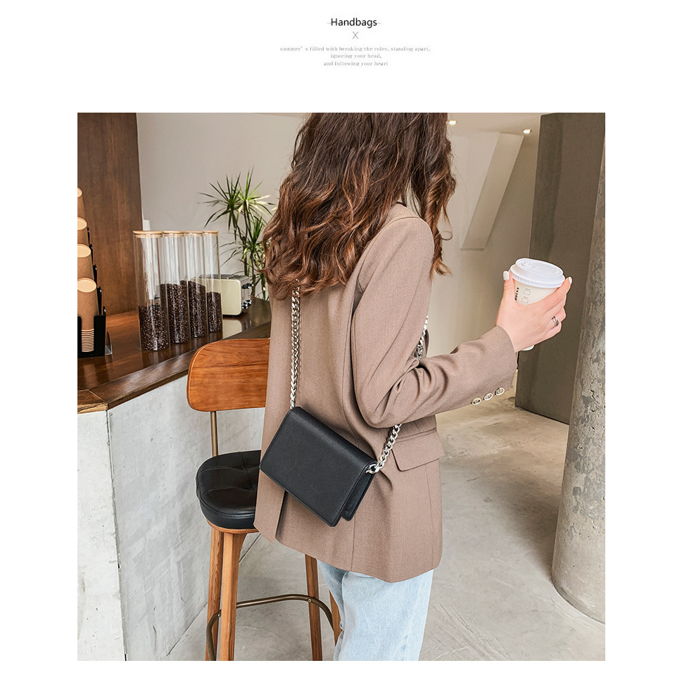 Túi Đeo Chéo Nữ Da Lì Phối Dây Xích Westie Studio - A339.TXN