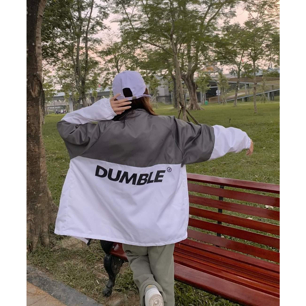 Áo Khoác Dù 2 Lớp Dumble Form Rộng phối màu, Áo Khoác Gió Unisex Nam Nữ