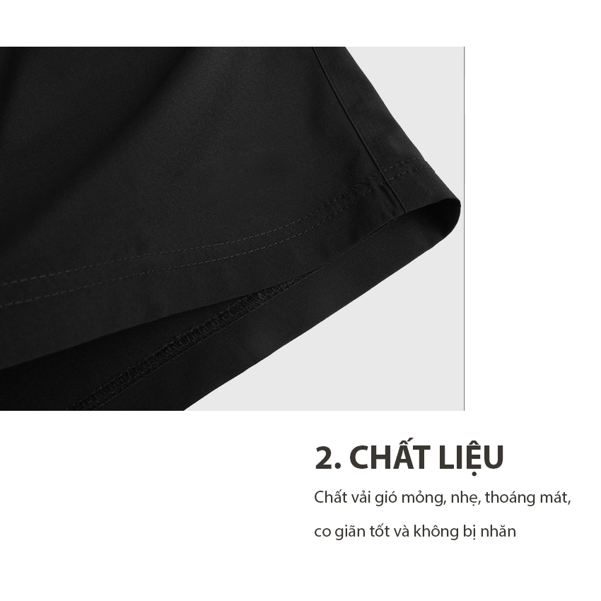 Quần Đùi Nam Cao Cấp Vải Dù, Quần Short Thể Thao Nam siêu nhẹ, co giãn thoải mái, Đổi size miễn phí trong 7 ngày