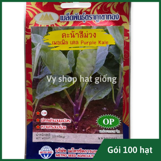 Hạt giống cải làn tím Thái Lan gói 100 hạt