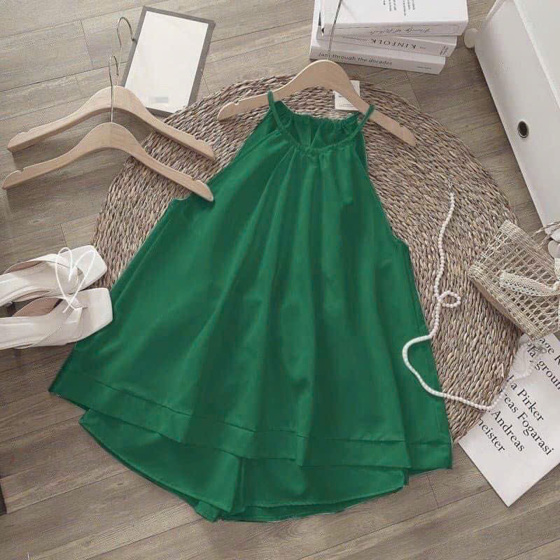 Set Bộ Yếm Fom Dài Xoè Babidoll + Quần Short Đùi