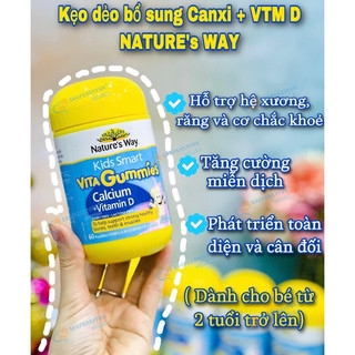 Canxi d3 gummies nature way chính hãng