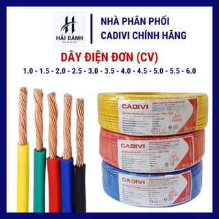 Dây điện đơn cadivi cv | hải bánh