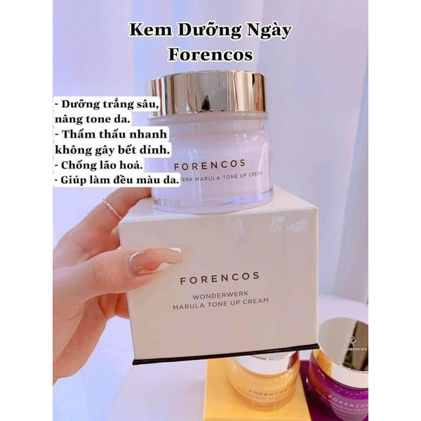 Set Kem Dưỡng Trắng Da Ngày và Đêm Forencos