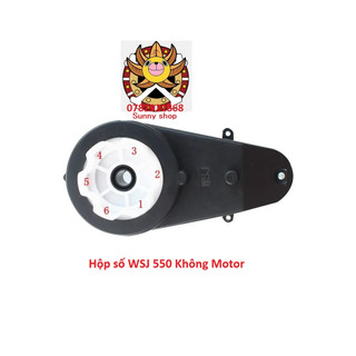 Hộp số WSJ không kèm mô tơ RS 550 RS390 thay thế cho ôtô xe máy điện trẻ em không động cơ motor
