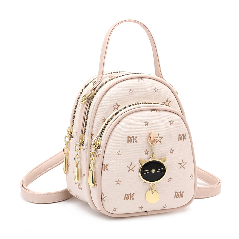 Balo nữ thời trang balo mini phụ kiện mèo treo xinh xắn dễ thương