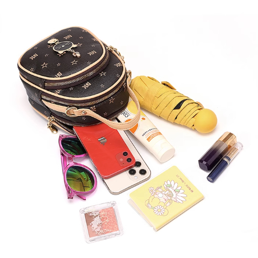 Balo nữ thời trang balo mini phụ kiện mèo treo xinh xắn dễ thương