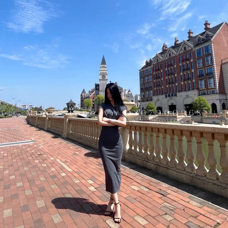 Sandal 9cm quai mảnh da vân sần ZR xuất fullbox MS