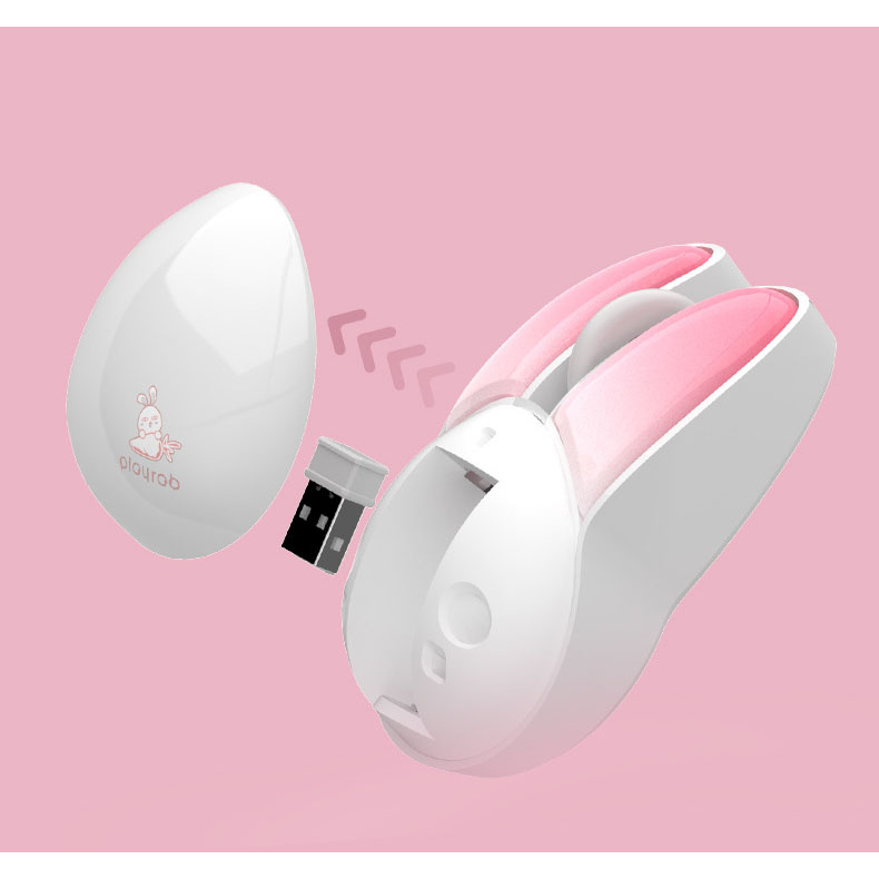Chuột không dây văn phòng M6, hình tai thỏ dễ thương đủ màu