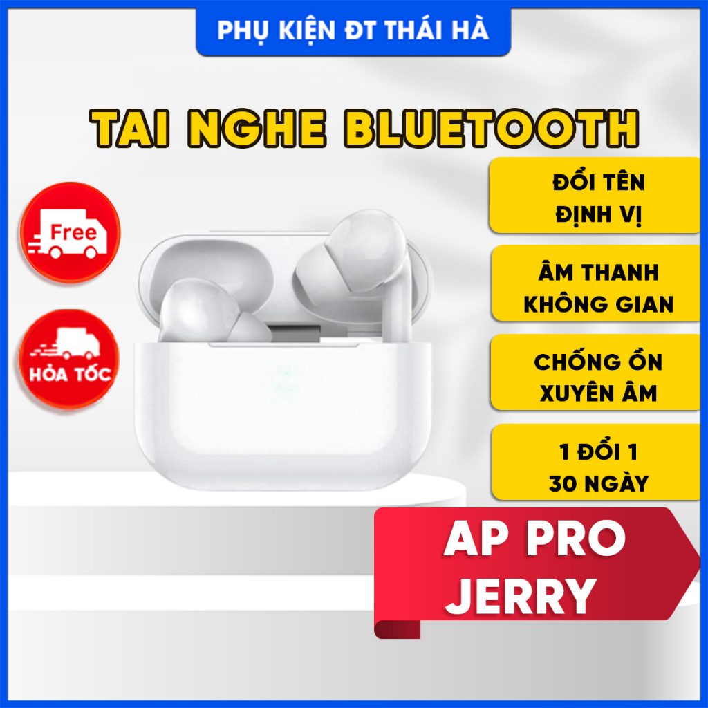 Tai Nghe Pro 2 ANC 1562A Cao Cấp | Âm Thanh Không Gian | Điều Chỉnh Âm Lượng | Chống Ồn, Xuyên Âm -PK Điên Thoại Thái Hà