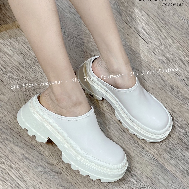 Shu Store | Dép đế xuồng đúc nguyên khối bít mũi cao 6cm thời trang mới dành cho nữ