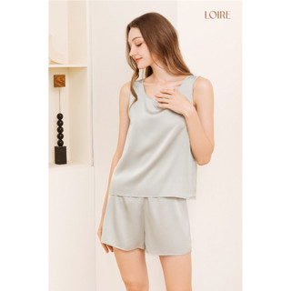 Bộ Đồ Ngủ Lụa Cộc Basic  Dáng Lụa Tơ Mềm Nhẹ Êm Thông Thoáng LOIRECHIC BCC01