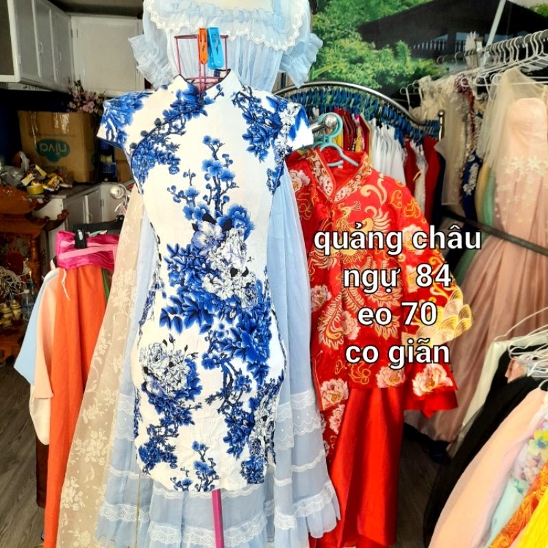 Sườn xám cách tân trung hoa si giá rẻ