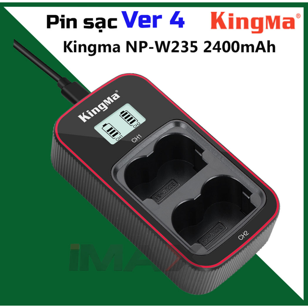 Pin sạc Kingma Ver 4 for Fujifilm NP-W235