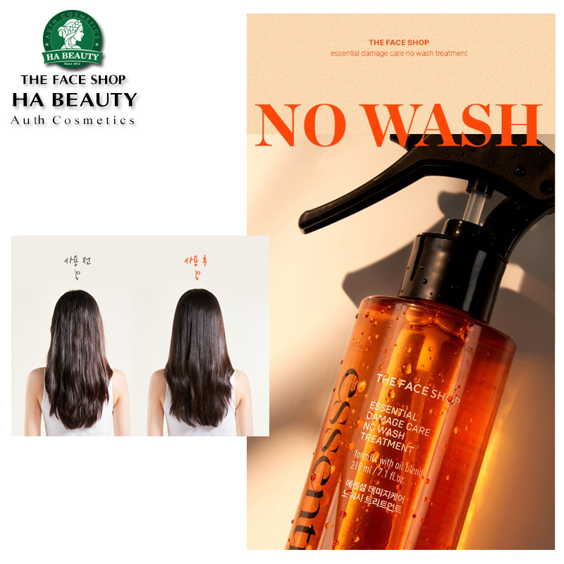 Tinh chất dưỡng tóc hư tổn không cần gội THE FACE SHOP Essential Damage Care No Wash Treatment